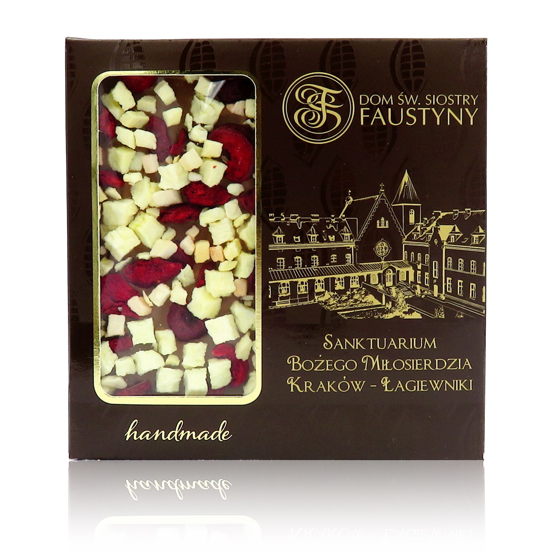 Czekolada mleczna z wiśniami i jabłkiem