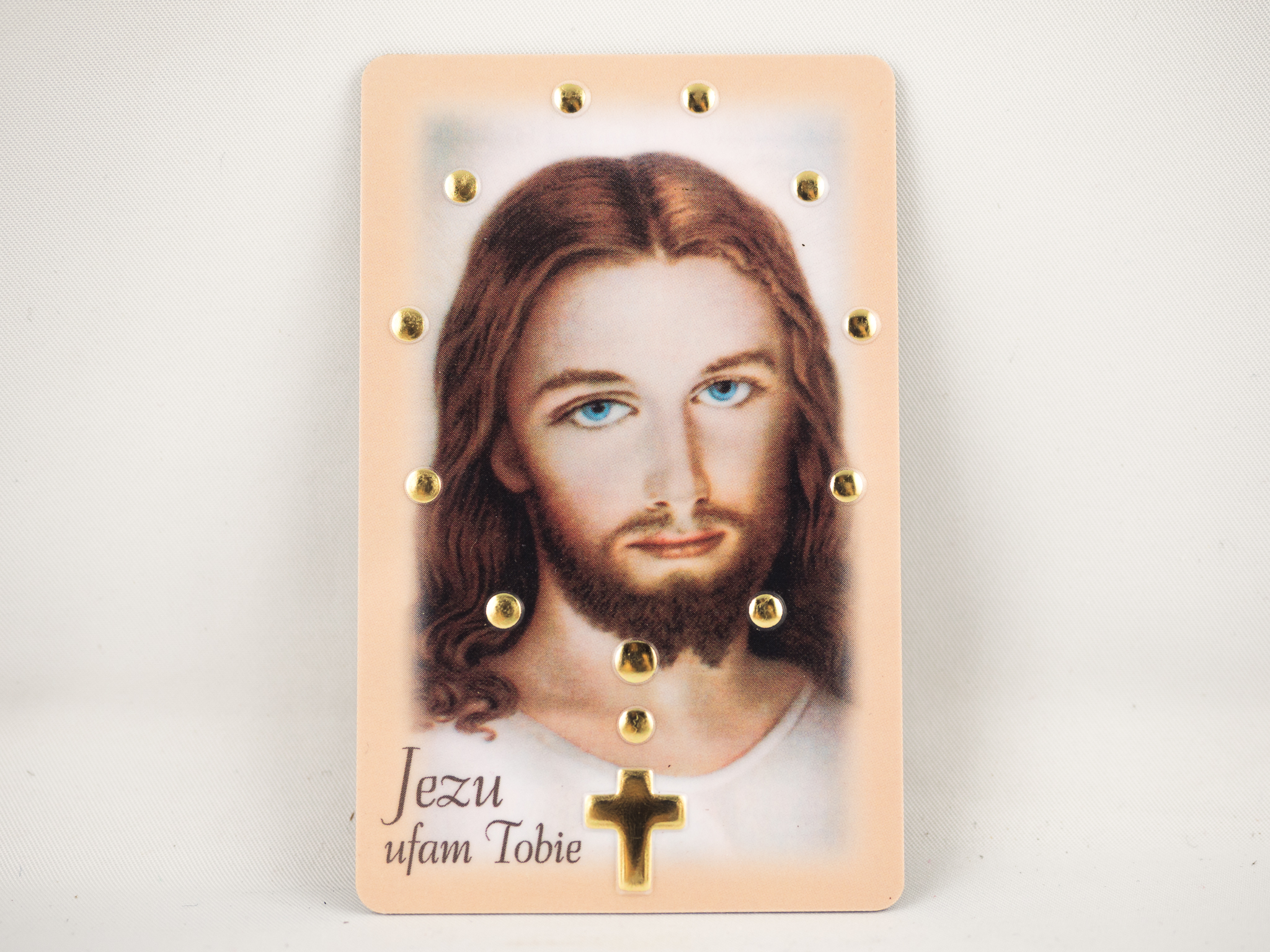 Karta plastikowa z Koronką- Oblicze Jezusa K 2084