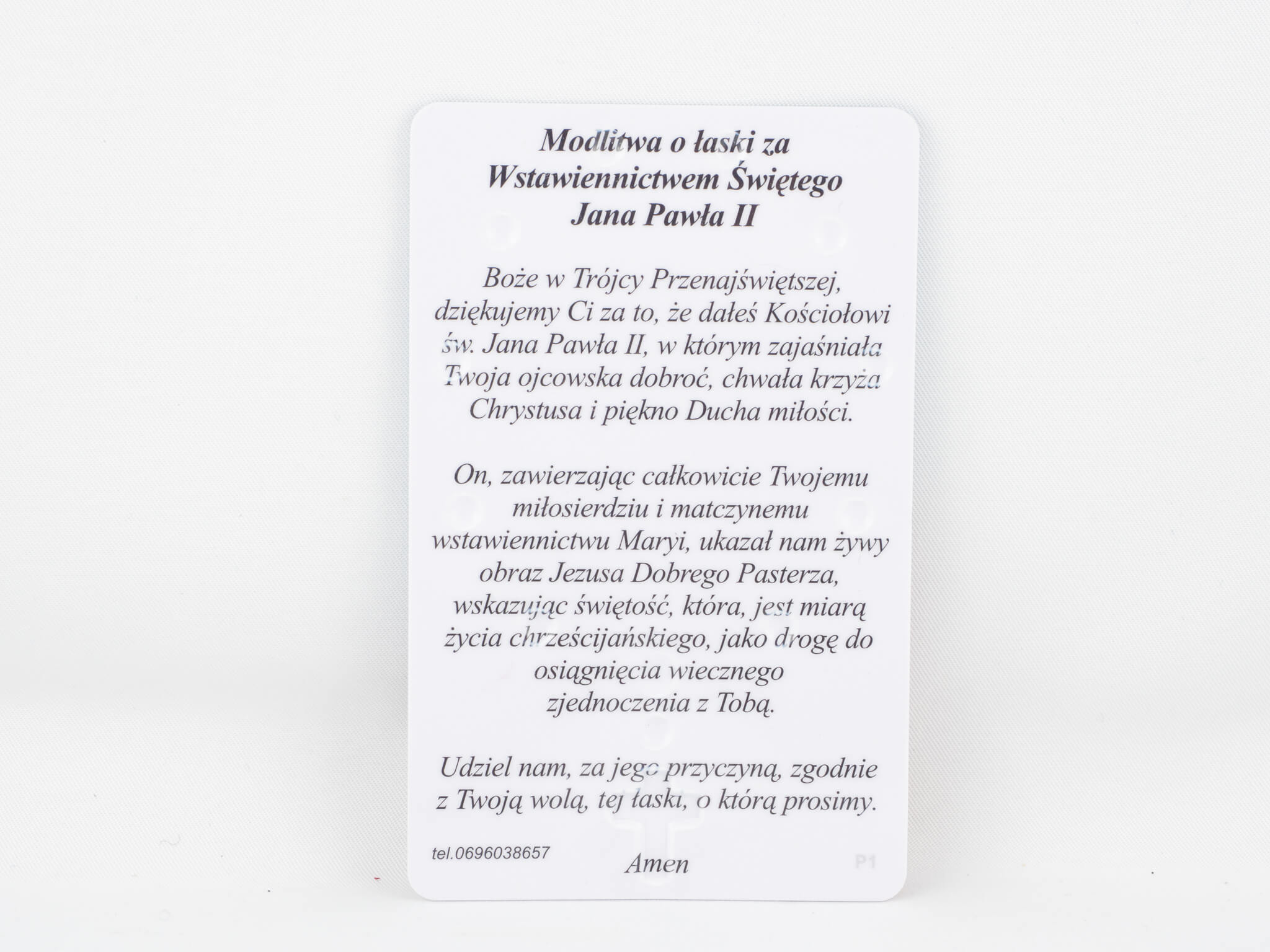 Karta plastikowa JPII nr. 3 (1)