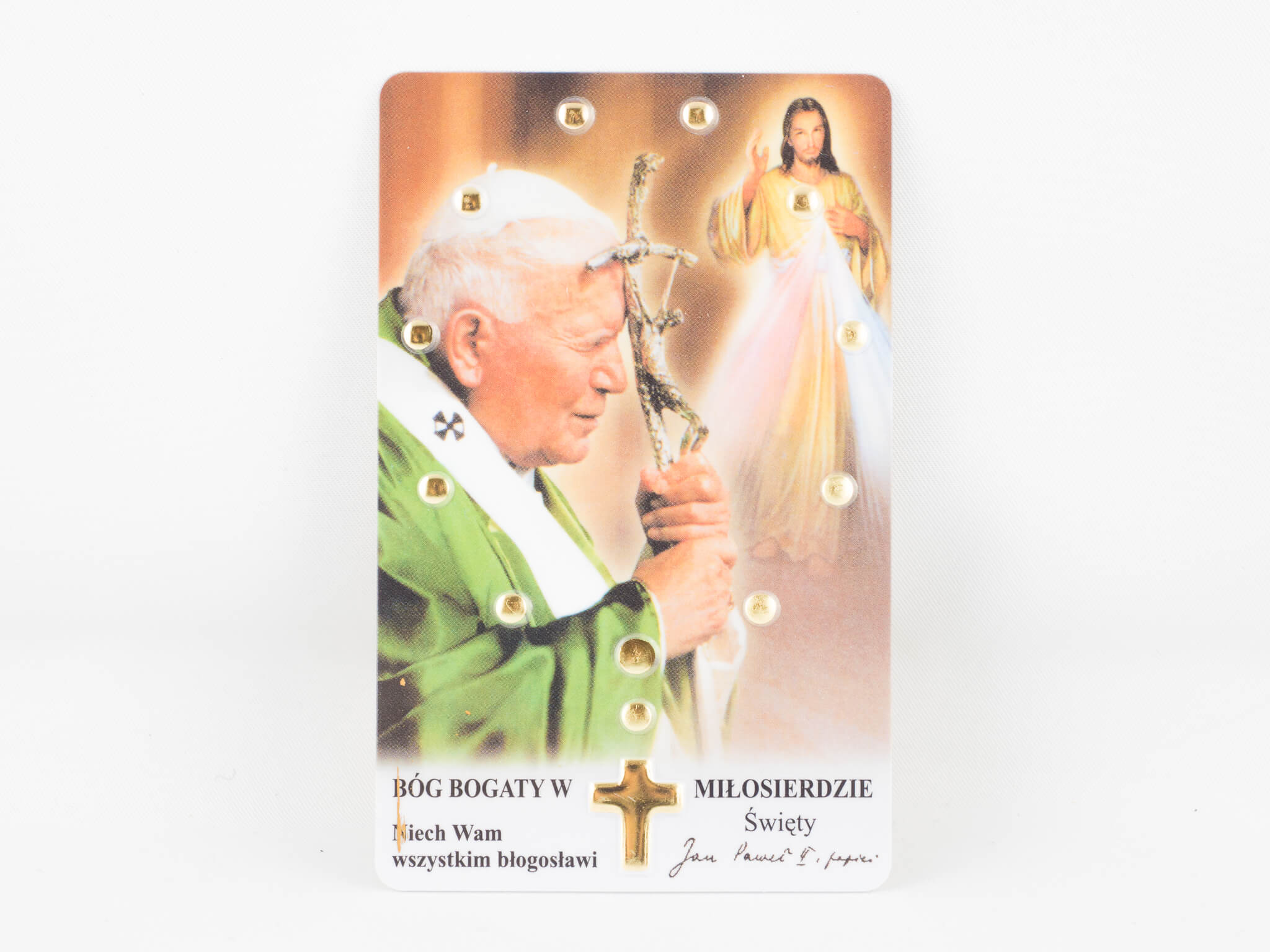 karta plastikowa JPII nr 1