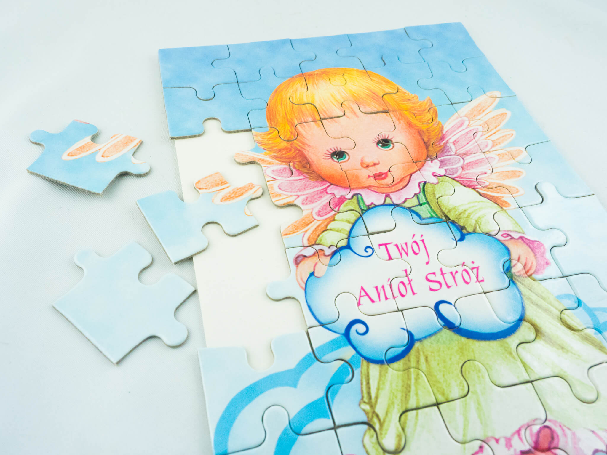Puzzle Anioł dziewczynka