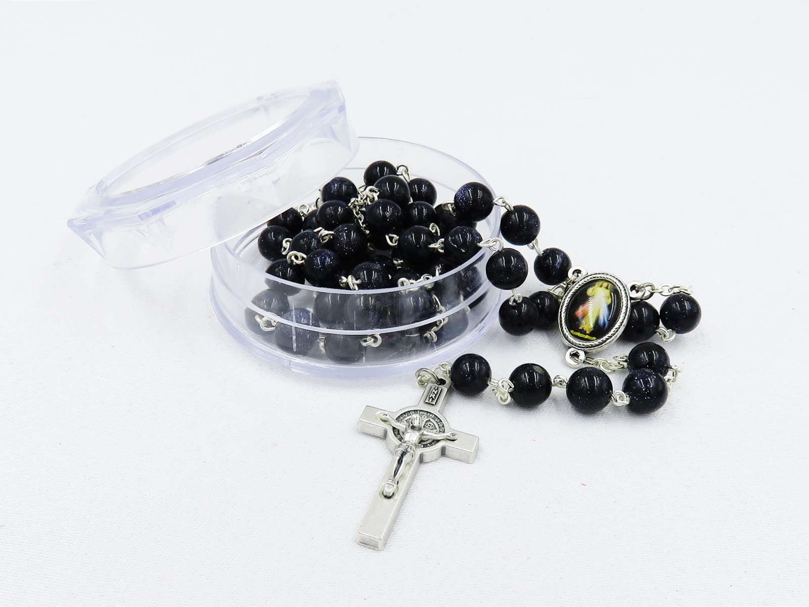 Różaniec z kamienia półszlachetnego- NOC KAIRU