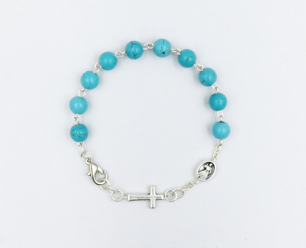 Bransoletka z kamienia półszlachetnego turkus