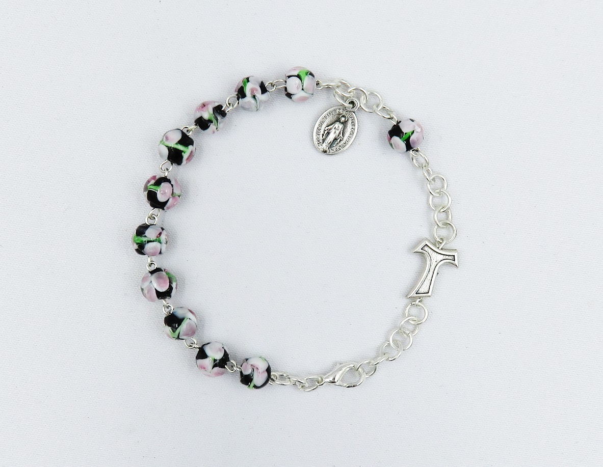 Bransoletka ze szkła weneckiego czarna