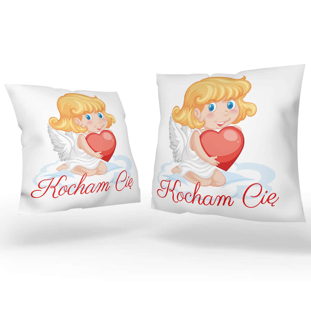 Poduszka Kocham Cię-dziewczynka