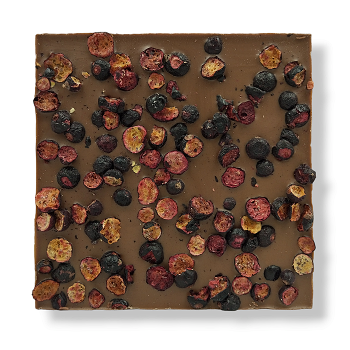 Czekolada mleczna z czarnymi porzeczkami i miodem gal.