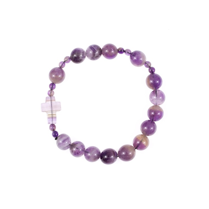 Bransoletka ametyst gal.